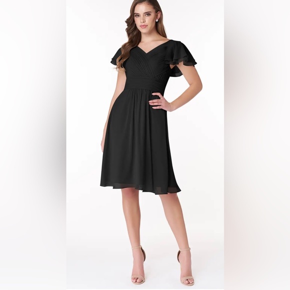 NEW 🖤Black Azazie Dress - zippered back. Plus sized - Picture 1 of 12